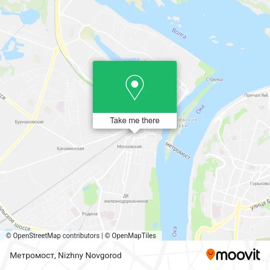 Метромост map