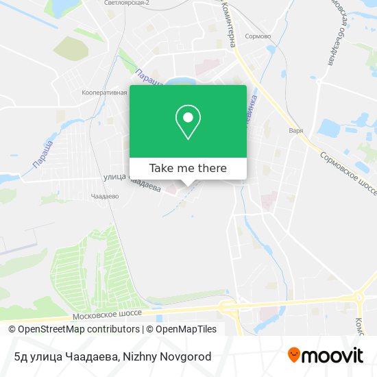 5д улица Чаадаева map