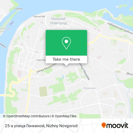 25-а улица Генкиной map