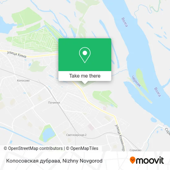 Копосовская дубрава map