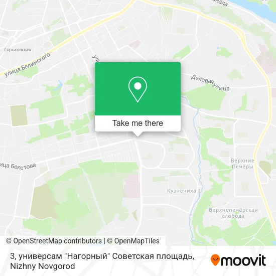 3, универсам "Нагорный" Советская площадь map