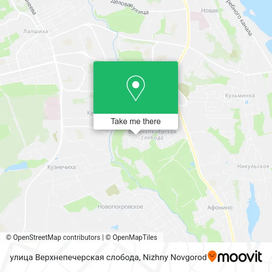 улица Верхнепечерская слобода map