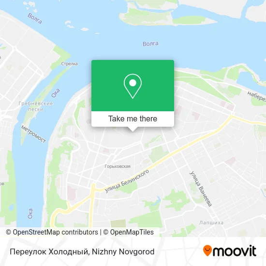 Переулок Холодный map