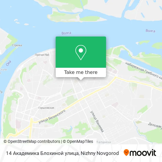 14 Академика Блохиной улица map