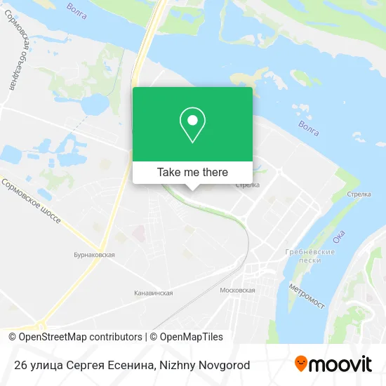 26 улица Сергея Есенина map