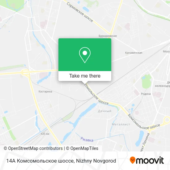 14А Комсомольское шоссе map