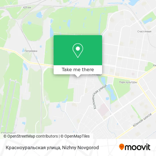 Красноуральская улица map