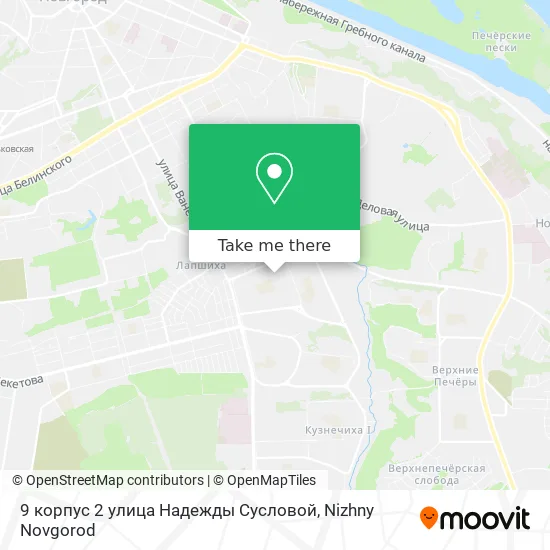 9 корпус 2 улица Надежды Сусловой map