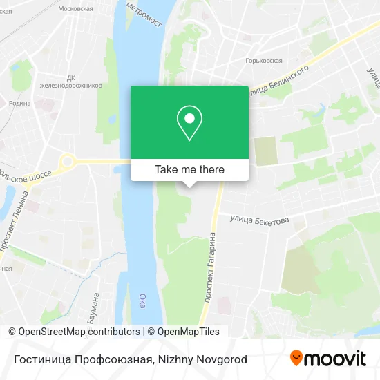 Гостиница Профсоюзная map