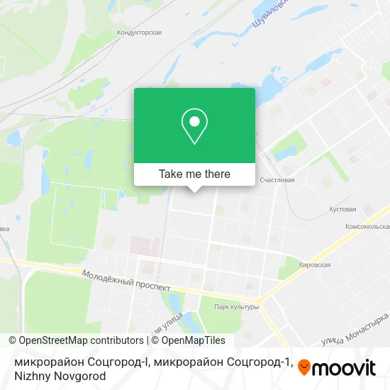 микрорайон Соцгород-I, микрорайон Соцгород-1 map