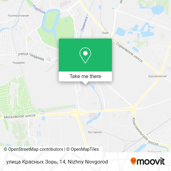 улица Красных Зорь, 14 map