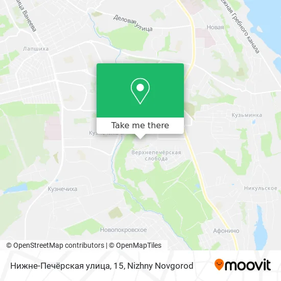 Нижне-Печёрская улица, 15 map