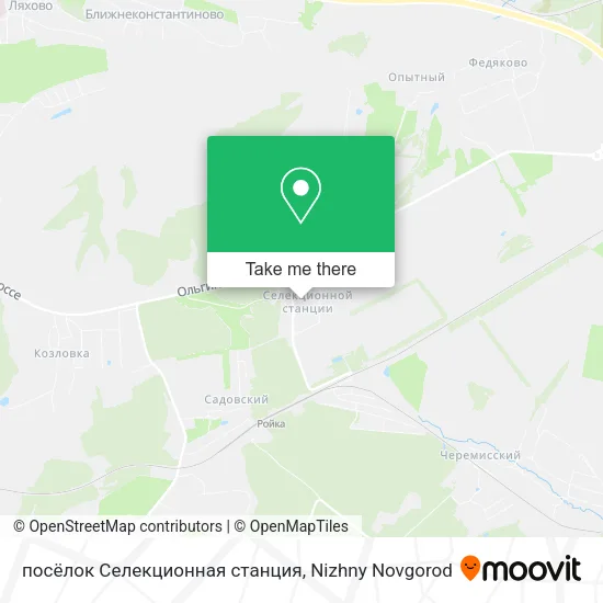 посёлок Селекционная станция map