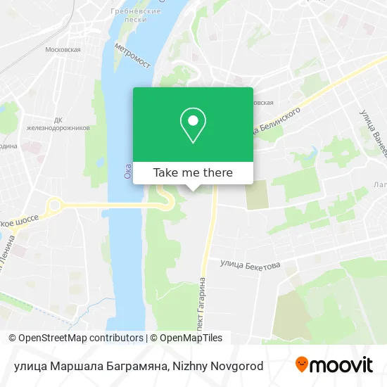 улица Маршала Баграмяна map
