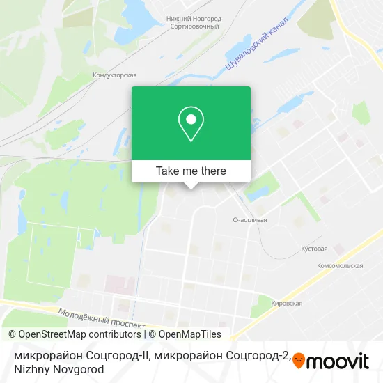 микрорайон Соцгород-II, микрорайон Соцгород-2 map