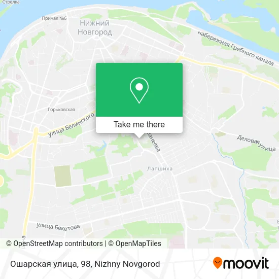 Ошарская улица, 98 map