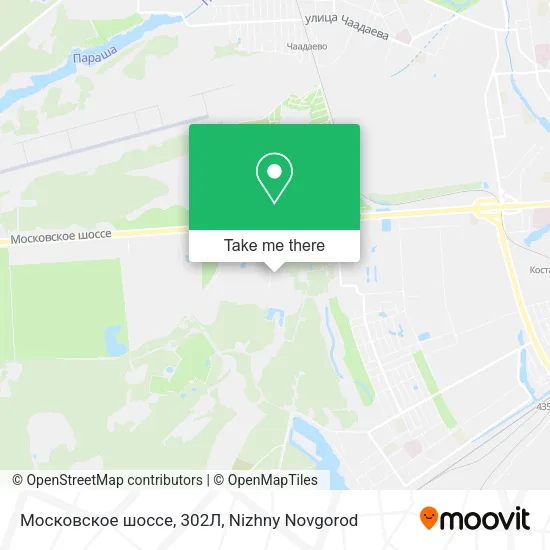 Московское шоссе, 302Л map