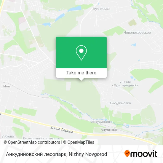 Анкудиновский лесопарк map