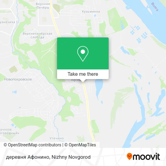 деревня Афонино map