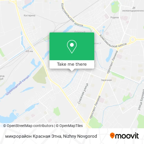 микрорайон Красная Этна map