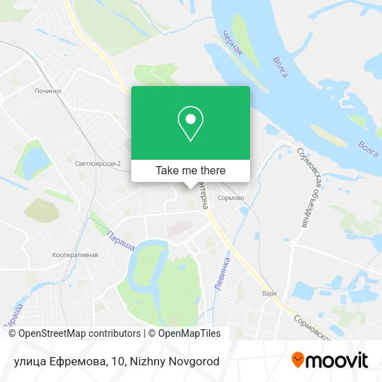 улица Ефремова, 10 map