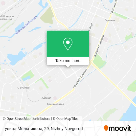 улица Мельникова, 29 map