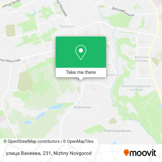 улица Ванеева, 231 map