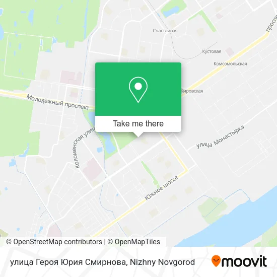 улица Героя Юрия Смирнова map