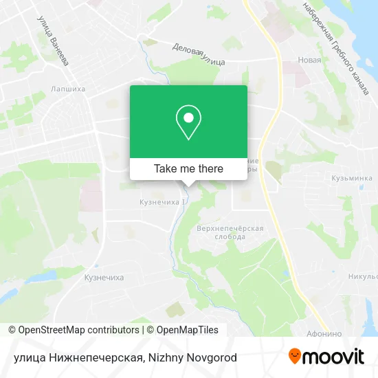 улица Нижнепечерская map