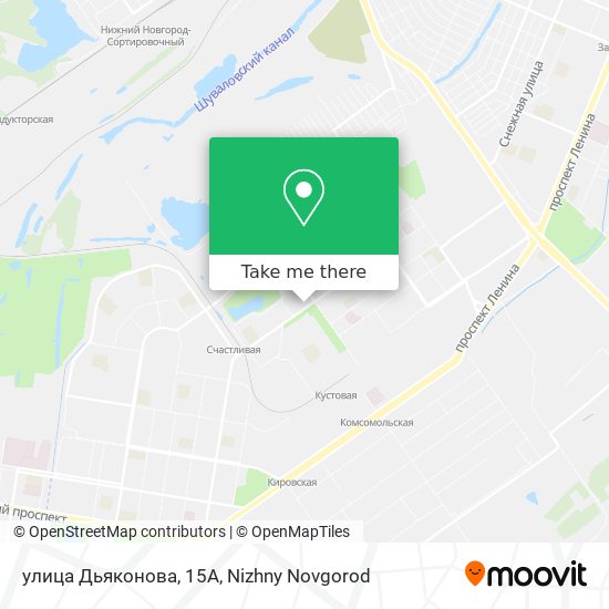 улица Дьяконова, 15А map