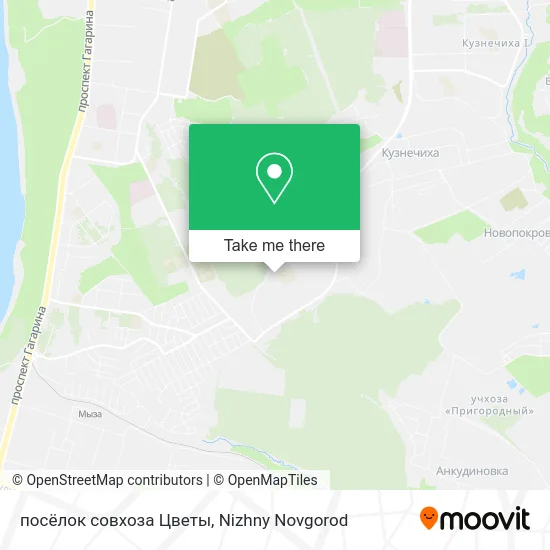 посёлок совхоза Цветы map