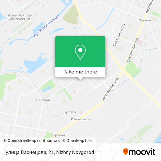 улица Васнецова, 21 map