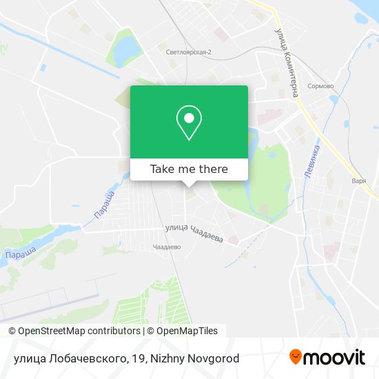 улица Лобачевского, 19 map