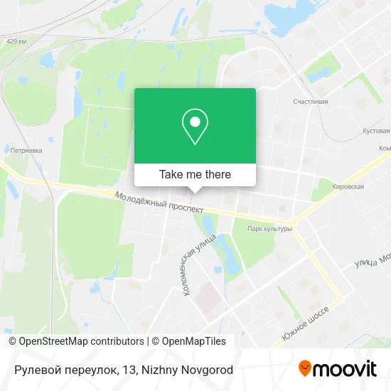 Рулевой переулок, 13 map