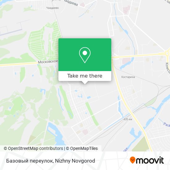 Базовый переулок map