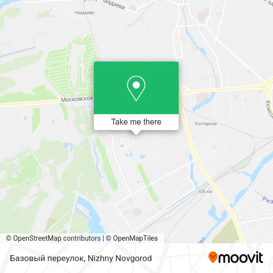 Базовый переулок map