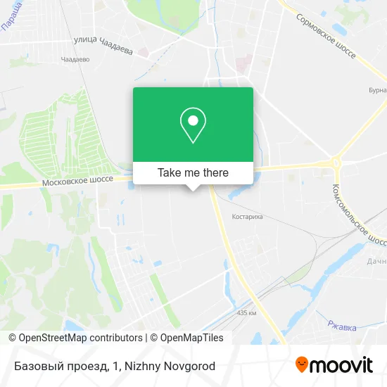 Базовый проезд, 1 map