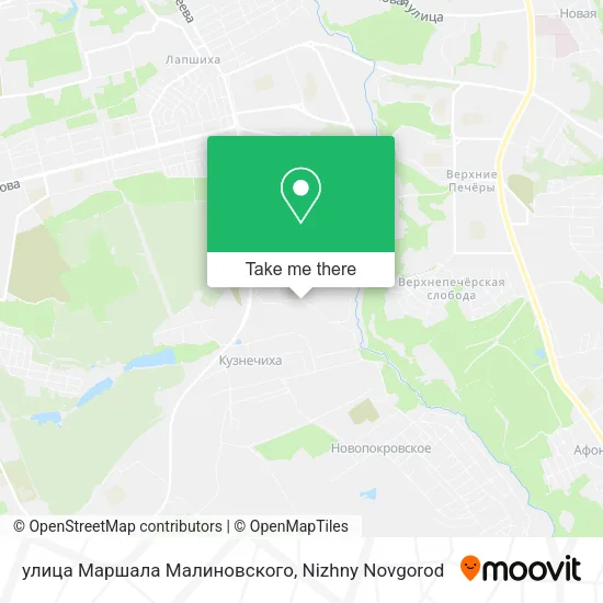 улица Маршала Малиновского map