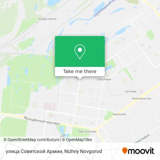 улица Советской Армии map