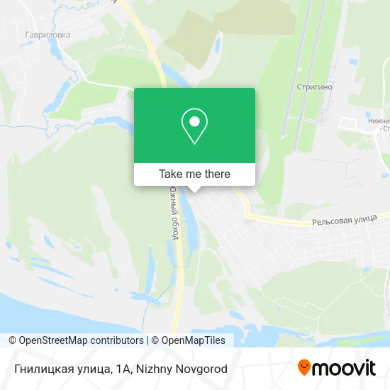 Гнилицкая улица, 1А map