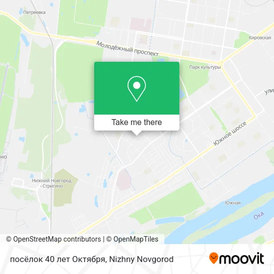 посёлок 40 лет Октября map