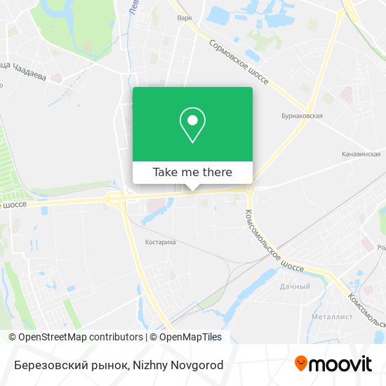 Березовский рынок map