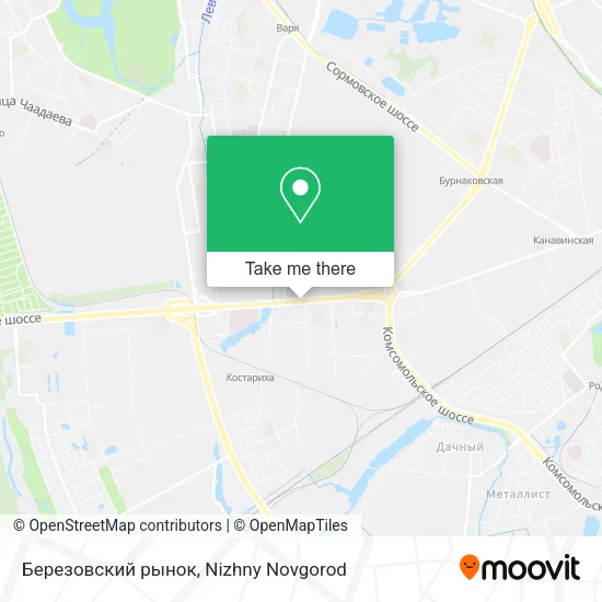 Березовский рынок map