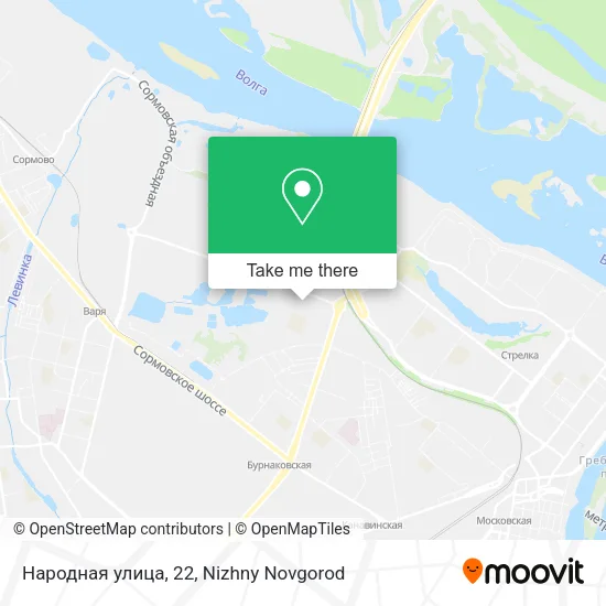 Народная улица, 22 map