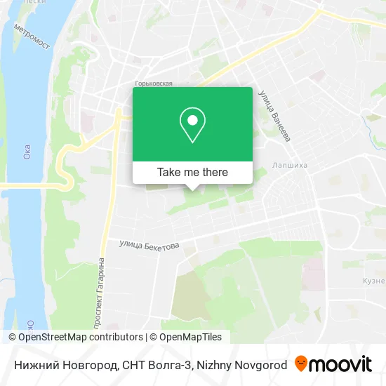 Нижний Новгород, СНТ Волга-3 map
