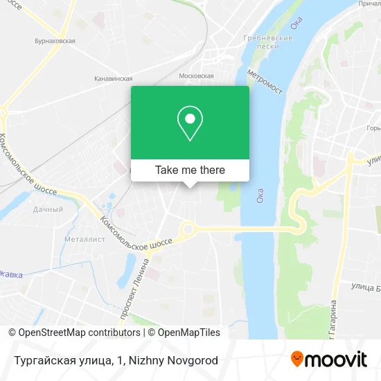 Тургайская улица, 1 map