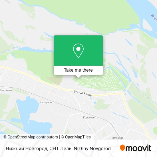 Нижний Новгород, СНТ Лель map
