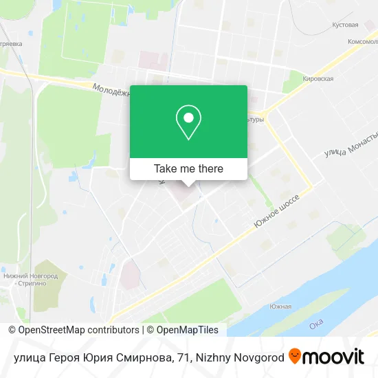 улица Героя Юрия Смирнова, 71 map