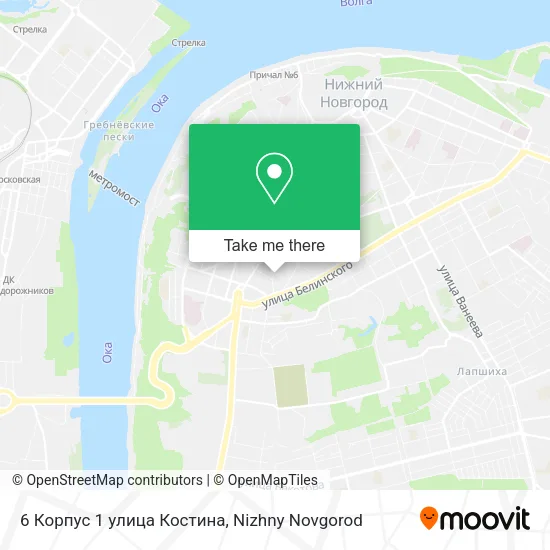 6 Корпус 1 улица Костина map