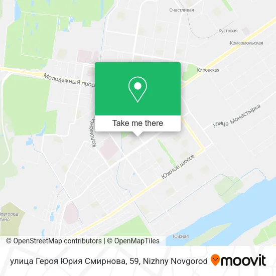 улица Героя Юрия Смирнова, 59 map